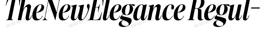 TheNewElegance Regul字体转换 TheNewElegance Regul字体转换